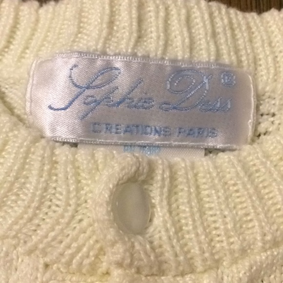 Vintage DESIGNER Sophie Dess Creations Paris Knit Romper - Picture 2 of 6